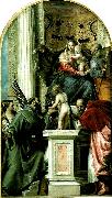 Paolo  Veronese holy family with ss Spain oil painting artist